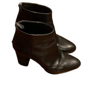 Prada Authentic Calfskin Leather Ankle Boots